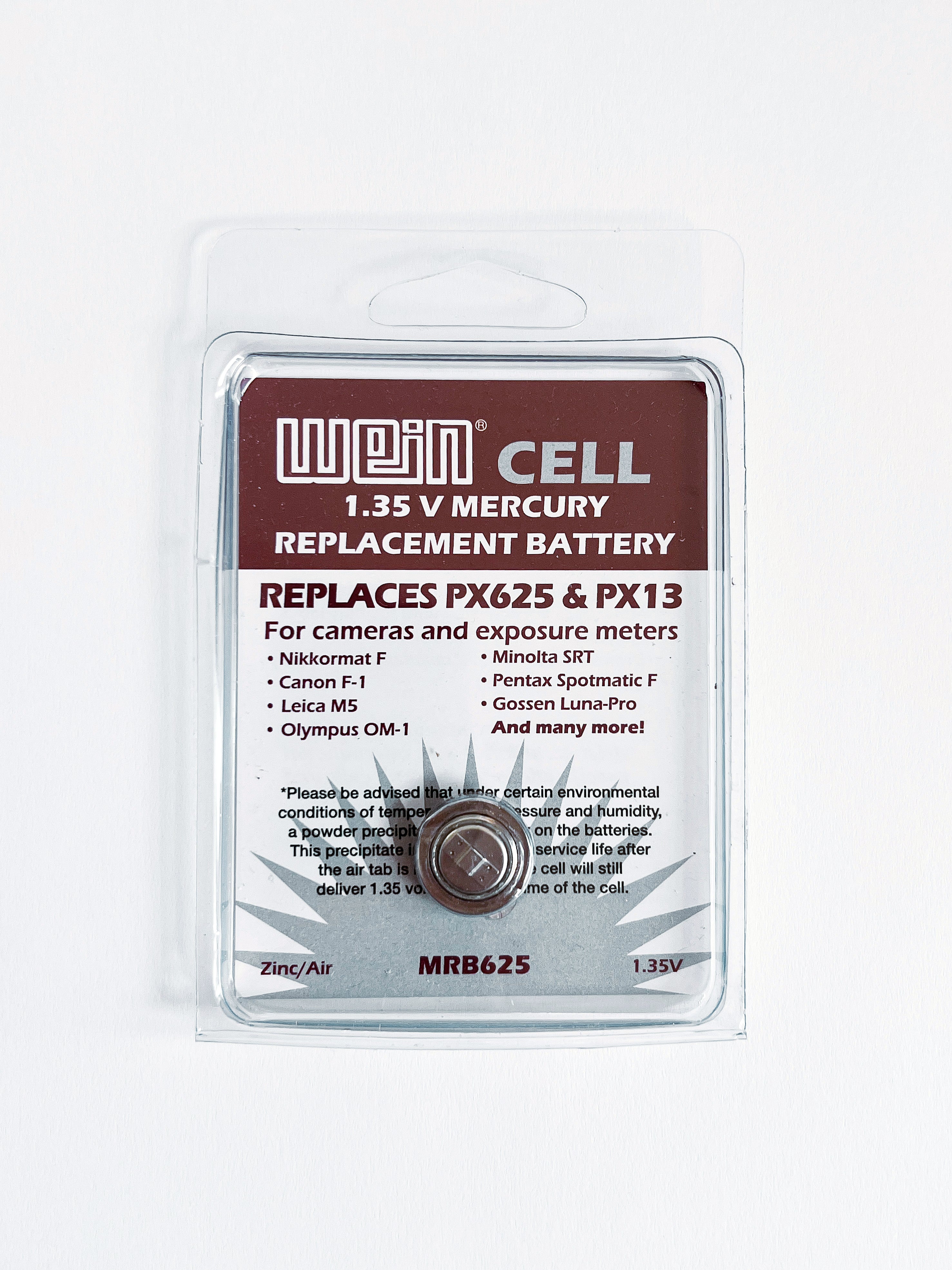 WeinCell 1.35V Mercury Replacement Battery – Little Light Film Lab