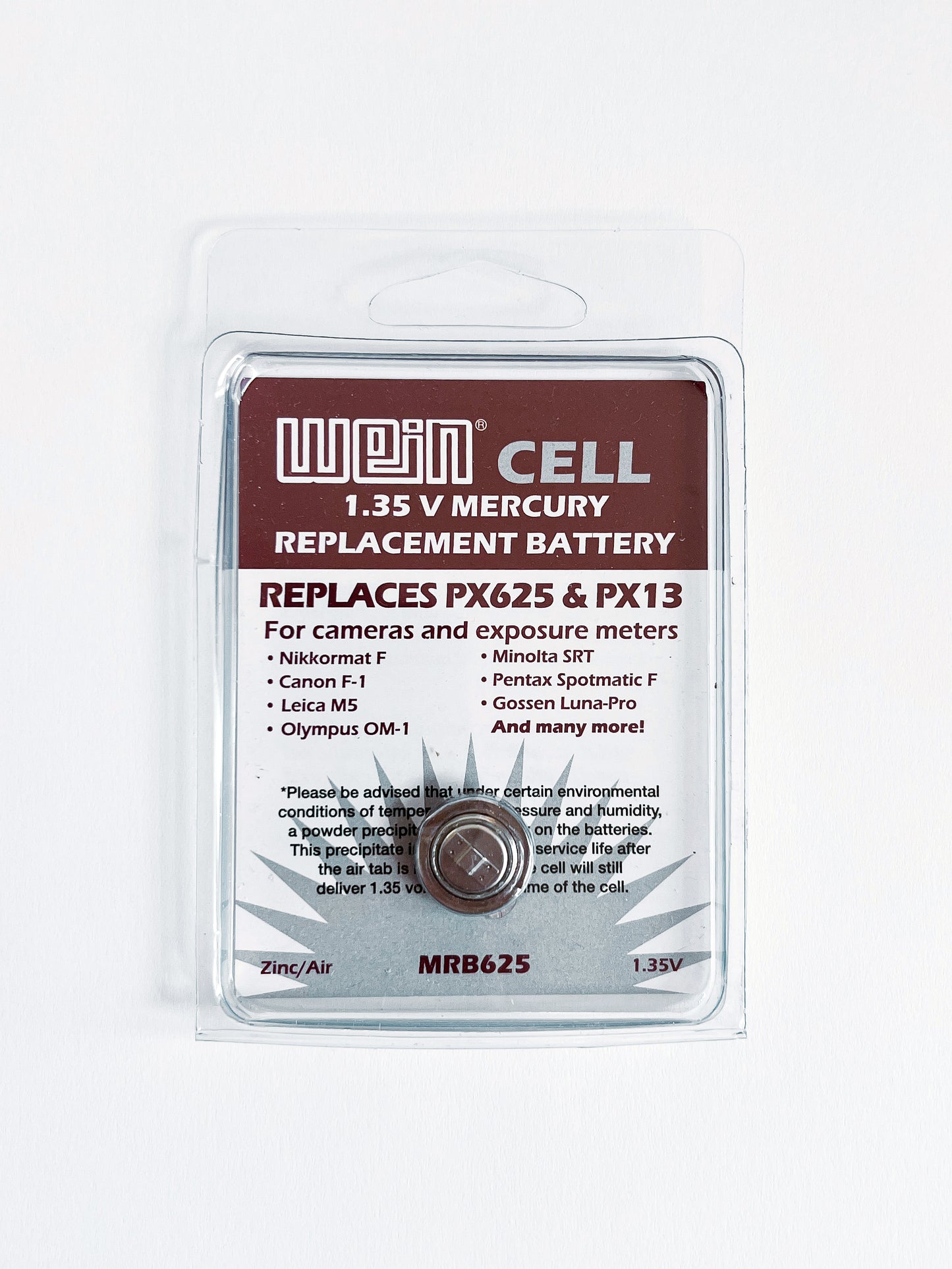WeinCell 1.35V Mercury Replacement Battery