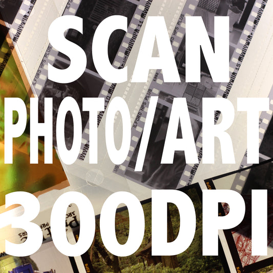Prints and Artworks Scanning per image 300DPI